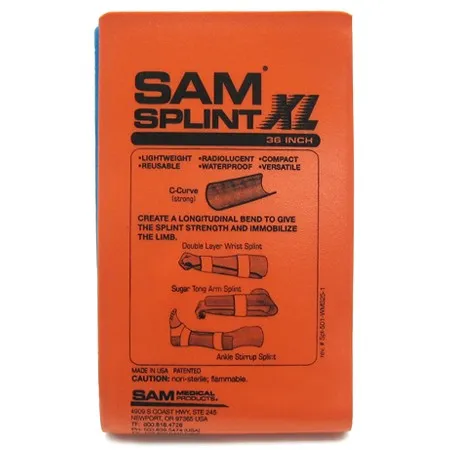 SAM Medical - SAM - 3014-12104 -  Splint XL, 5 1/2inch x 36inch, Flat Folded, Each