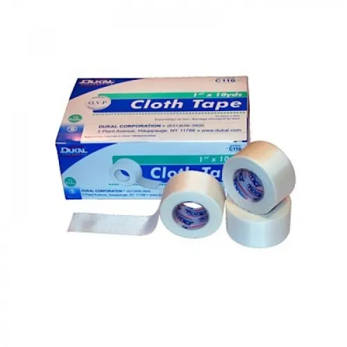SAM Medical - From: 372-7110EA To: 372-7112EA - Bound Tree Medical Cloth Surgical Tape, Hypo Silk, 1/2 In. X 10 Yards, Hypoallergenic  24ea/bx 12bx/cs (288ea/cs)