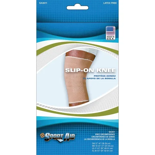 Scott Specialties Cmo - SA3611  BEI LG - Sportaid Knee Brace Slip-On, Beige, Large, 17.5" - 20"