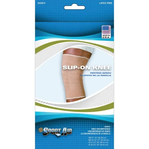 Scott Specialties Cmo - SA3611  BEI MD - Sportaid Knee Brace Slip-On, Beige, Medium, 14.5" - 17"