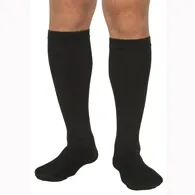 Scott Specialties - Qcs - From: MCO1681-BLA-LG To: MCO1681-WHI-SM - QCS Diabetic Socks QCS Knee High Medium Black Closed Toe