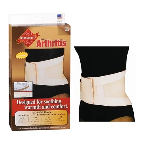Scott Specialties - Sportaid - From: AL6430  BEI LG To: AL6430  BEI XL - Cmo   Back Support Arthritis Neoprene ThermaDry, Beige, Large.