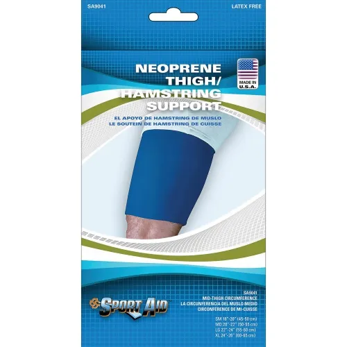 Scott Specialties - Sportaid - From: SA9041  BLU LG To: SA9041  BLU XL - Cmo   Neoprene Thigh/Hamstring Support, Large.