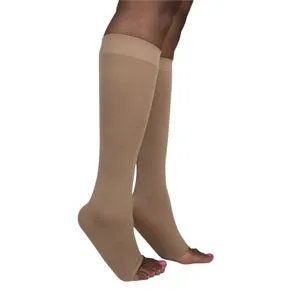 Sigvaris - 841cllo35 - Soft Opaque, Calf, 15-20 Mmhg, Large, Long, Open Toe, Nude