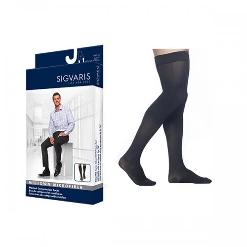 Sigvaris - From: 821NLLM32 To: 821NSSM99 - Midtown Microfiber, Mens, Thigh