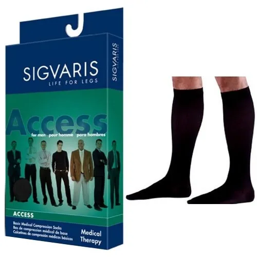 Sigvaris - From: 922CLLM99 To: 922CXSM99 - Calf Closed Toe Short
