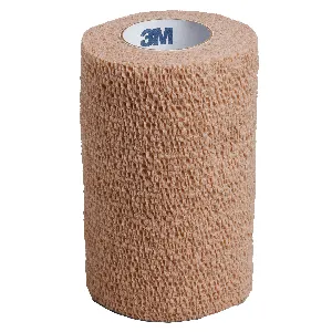 3M - From: 1584 To: 1586  Coban Cohesive Bandage  Coban 4 Inch X 5 Yard Self Adherent Closure Tan NonSterile Standard Compression