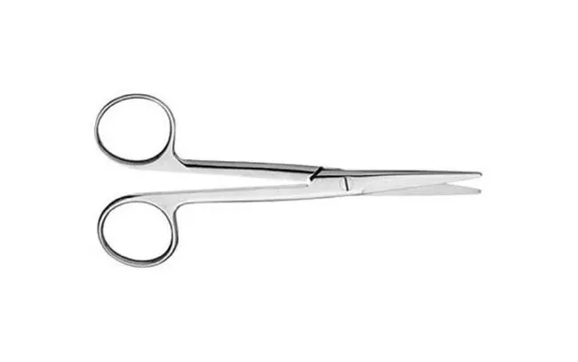 V. Mueller - SU1801 - Dissecting Scissors V. Mueller Mayo 6-3/4 Inch Length Surgical Grade Stainless Steel NonSterile Finger Ring Handle Straight Blunt Tip / Blunt Tip
