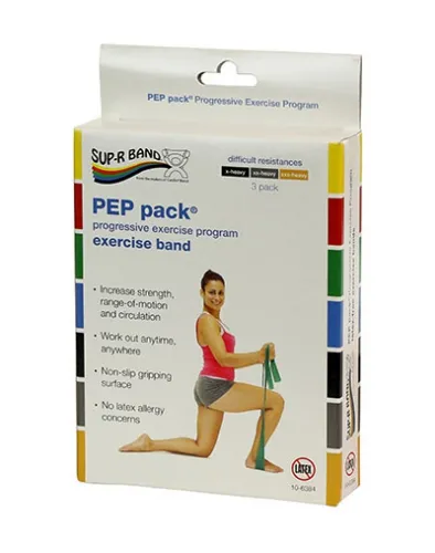 Fabrication Enterprises - Sup-R Band PEP Pack - From: OCT-80 To: OCT-84 - Sup R Band PEP Pack   Exercise Resistance Band Set
