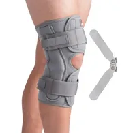 Swede-o - From: 6454-GR-1XL To: 6454-GR-SML - Thermal Vent Open Wrap Hinged Knee Brace Extra Large