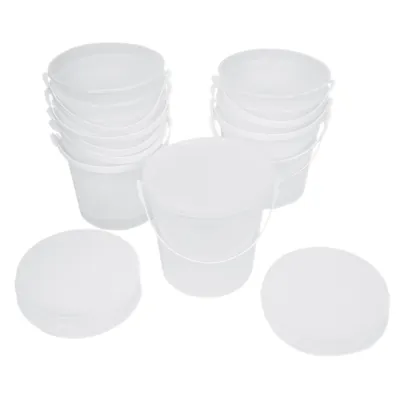 Fabrication Enterprises - 10-0944 - containers and lids ONLY for 5 lb putty (10 each)