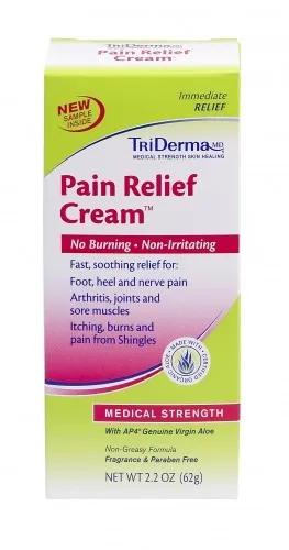 TriDerma - 73025 - Pain Relief Cream, Size: 2.2 oz