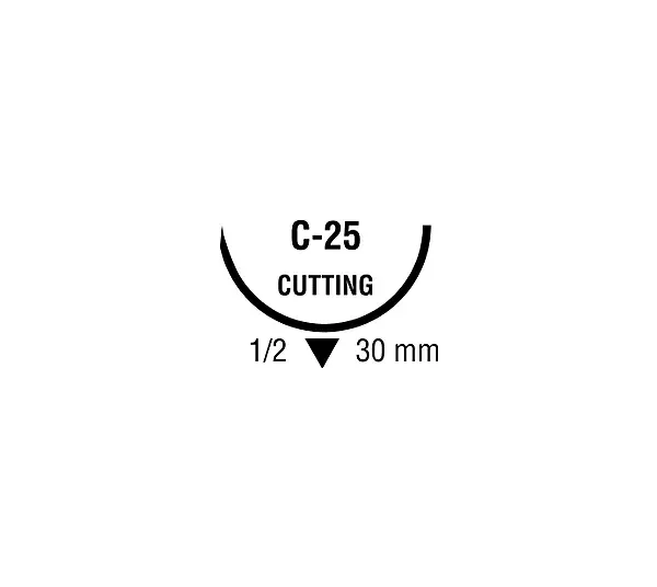 Medtronic / Covidien - SL622 - Suture, Reverse Cutting, Needle C-25, Circle