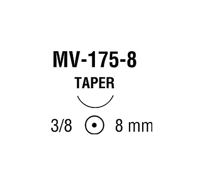 Medtronic / Covidien - VP737MX - Suture, Taper Point, Needle MV-175-8, 3/8 Circle
